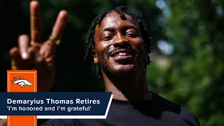 Demaryius Thomas announces retirement from the NFL: 'I'm honored and I'm grateful'