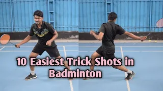 Ten Easiest Trick Shots in Badminton| Episode-18| Mazin Mohammed A