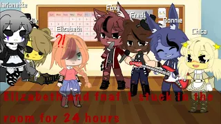 Elizabeth Afton stuck in a room with fnaf 1(+puppet and G.freddy)for 24 hours/part 1/my first video)