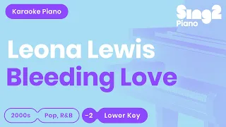 Leona Lewis - Bleeding Love (Lower Key) Piano Karaoke