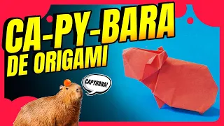 🍊Carpincho o Capybara de Origami ➜ Paso a paso 🤩 | Arte Track