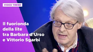 Il fuorionda della lite tra Barbara d'Urso e Vittorio Sgarbi