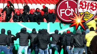 Tribünen-Angriff & minutenlange Schlägerei nach dem Spiel! (Nürnberg - Stuttgart 0:1)