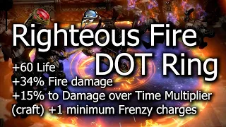 1 Min Craft: Righteous Fire DOT Ring