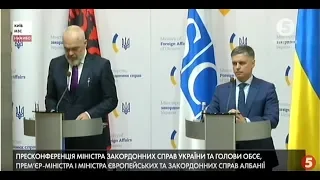 Вадим Пристайко зустрівся з головою ОБСЄ Еді Рамою: спільна пресконференція