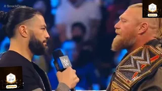 wwe smackdown highlights 7 january 2022 roman reigns vs brock lesner