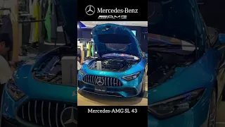 Mercedes-AMG SL 43 (Hyper Blue Metallic Color) at Mercedes me Tokyo! #shorts #japan