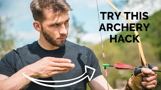 This ARCHERY HACK IMPROVED my BOW and SHOOTING by 100% 🏹