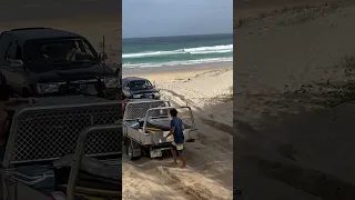 1993 Hilux surf… hitting the soft sand#adventure#beach #offroad #automobile