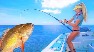 He Almost DIED! Florida Live-Bait Bottom Fishing (Complete A-Z Catch, Clean & Cook)