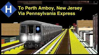 OpenBVE Fiction: H Train To Perth Amboy, New Jersey Via Pennsylvania Express (R68A)