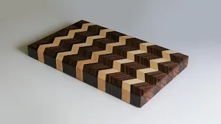 Making a 3D Chevron Patterned Cutting Board Tutorial