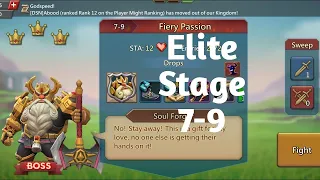 Lords mobile Elite stage 7-9 F2P|Fiery passion Elite stage Auto Mode