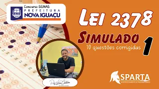 CONCURSO SEMAS NOVA IGUAÇU - SIMULADO SOBRE A LEI 2378