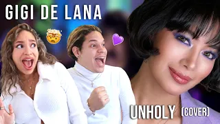 I'M NOT SURPRISED... Waleska & Efra react to Gigi De Lana - Unholy (cover)