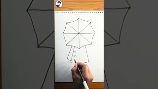 girl with umbrella | how to draw a girl with umbrella very easy