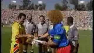 Hagi passes and actions vs Colombia (WC 94)