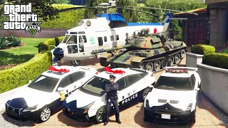 GTA 5 - Stealing Japanese Emergency Vehicles with Michael! | (GTA V Real Life Cars #35)