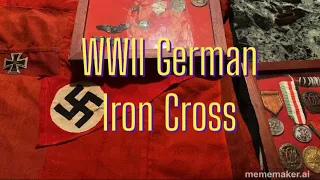 Original WWII German Iron Cross High Nazi Medal for Bravery Deumer Example Rare Iron Cross Screwback