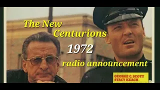 The New Centurions 1972 Radio MOVIE ANNOUNCEMENT