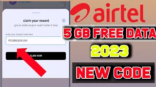 🔥Airtel Free Data 5GB New Coupon Code 2022 December Offer Loot 5GB Airtel Free Data Code 2023 Airtel