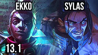 EKKO vs SYLAS (MID) | Rank 1 Ekko, 13/0/6, Rank 8, Legendary | TR Challenger | 13.1