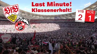 VfB Stuttgart 2:1 1. FC Köln | Last Minute! Klassenerhalt! | Stadion Vlog