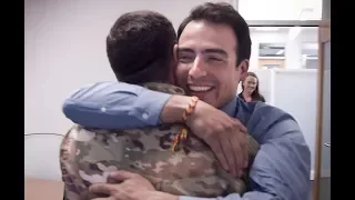U.S. Army National Guard Member Surprises Brother at LSU