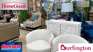 HOMEGOODS BURLINGTON COSTCO FURNITURE ARMCHAIRS TABLES DECOR SHOP WITH ME SHOPPING STORE WALKTHROUGH