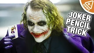 The Secret of The Joker's Dark Knight Pencil Trick Revealed! (Nerdist News w/ Jessica Chobot)