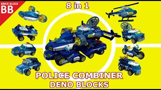 LEGO Combiner Deno Blocks Police FINAL ⚡️ Speed build How to make a Robot Transformers D-No Play