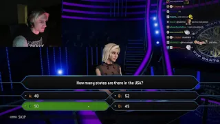 xQc Speedruns Who Wants to be a Millionaire