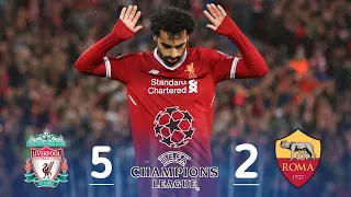 ملخص مباراة ليفربول روما 5-2 دوري أبطال أوروبا جنون رؤوف خليف 🔥🔥 HD