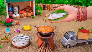 Miniature Fish Jhol Recipe | Fish Curry | Tiny Foodkey | How To Make Fish Curry | Fish Gravy