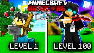 Reaching LEVEL 100 As SUNG JIN WOO in Solo Levelling Minecraft!