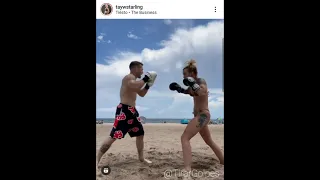 Taylor Starling Beach Workout