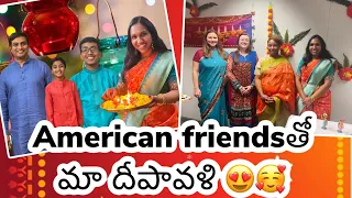 American Friendsతో మా దీపావళి | USA Telugu Vlogs |Telugu Vlogs from USA | Theo and the Bros