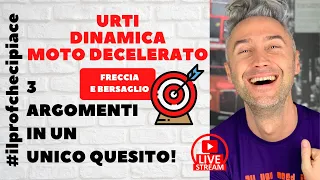 URTI ANELASTICI, LEGGE FONDAMENTALE DELLA DINAMICA e MOTO DECELERATO - la fisica che ci piace