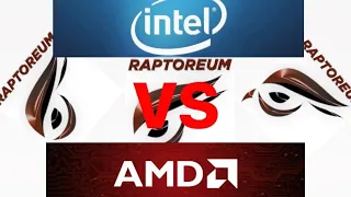 Intel или AMD? Майнинг на процессоре (Майнинг Raptoreum)  i7 10700k VS ryzen  5 3600