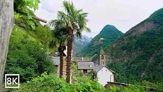 Brontallo A Charming Medieval Village in Val Lavizzara Ticino Switzerland 8K