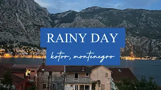 Pouring Rain In Kotor, Montenegro