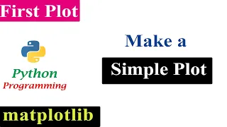 Python Tutorials - Making a Simple Plot Using pyplot module | matplotlib