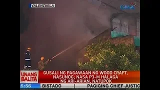 UB: Gusali ng pagawaan ng wood craft sa Valenzuela, nasunog