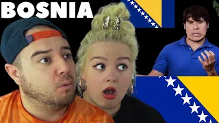 Geography Now! Bosnia and Herzegovina | AMERICAN COUPLE REACTION