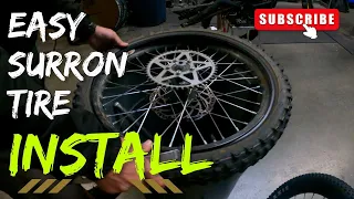 Sur Ron X Tire Install!!