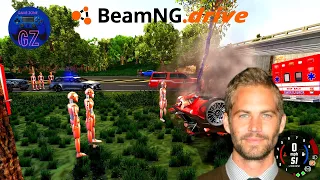 Paul Walker's car crash Reconstruction/Realistic crashes/BeamNgDrive