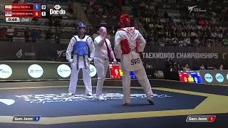 118 M-87kg R-16 ABBASI POUYA A. IRI 🔵 vs 🔴 KHODABAKHSHI M. SRB I Guadalajara 2022 WT Championships