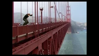 MAN JUMPS OFF BRIDGE *GRAPHIC CONTENT*