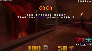 NEW Quake 3 Nightmare Humiliation only Gauntlet Q3DM13 60fps