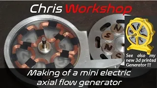 Making an axial fllow generator